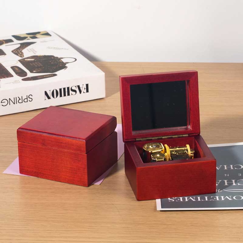 Rosewood Mirrored Music Box